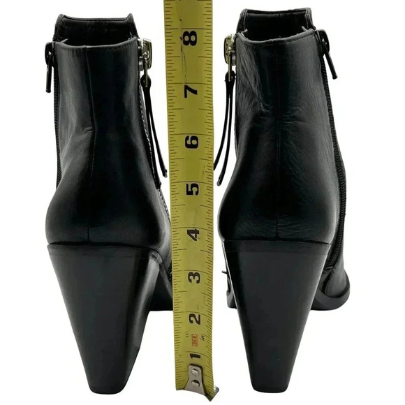 Naturalizer Rooney Womens 7M Booties Black Soft Leather Ankle Zipper Boots - Picture 10 of 15